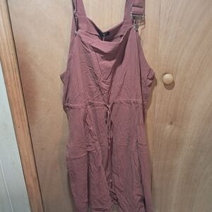 BloomChic Brown Sleeveless V-neck Sundress